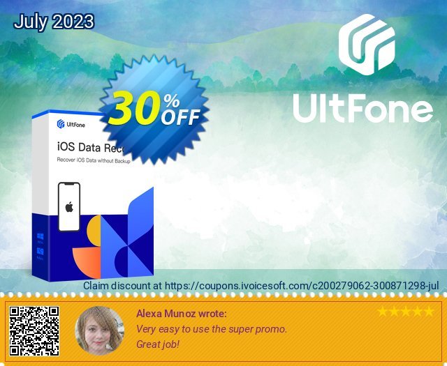 UltFone iOS Data Recovery for Mac - 1 Year/5 Devices  대단하   세일  스크린 샷