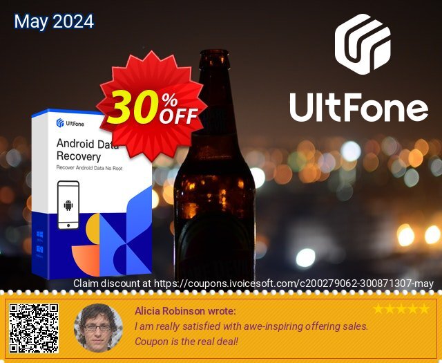 UltFone Android Data Recovery (Windows Version) - Lifetime/5 Devices discount 30% OFF, 2024 Memorial Day offering sales. Coupon code UltFone Android Data Recovery (Windows Version) - Lifetime/5 Devices