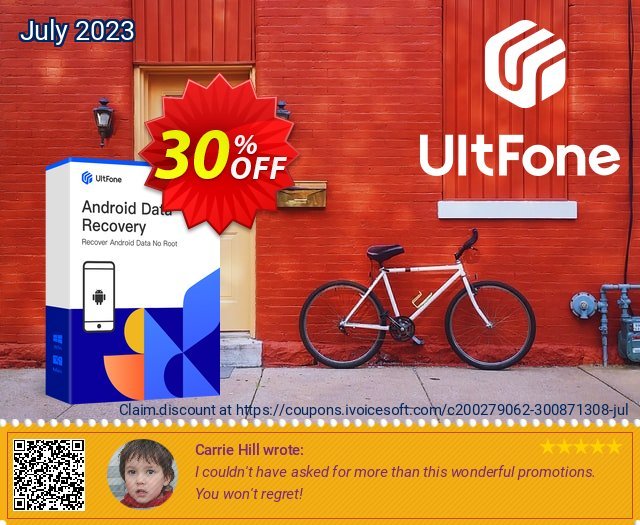 UltFone Android Data Recovery (Windows Version) - 1 Year/10 Devices 壮丽的 产品销售 软件截图