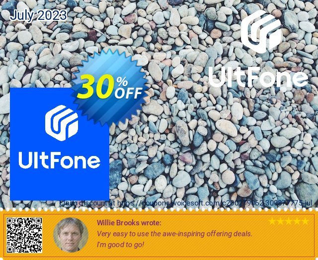 UltFone iOS System Repair (ReiBoot) + iPhone Backup Unlocker New Year Bundle discount 30% OFF, 2024 Mother's Day offering sales. Coupon code iOS System Repair (ReiBoot) + iPhone Backup Unlocker New Year Bundle