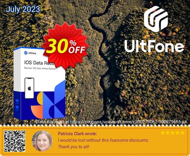 UltFone iOS Data Recovery (Windows Version) - Lifetime/5 Devices discount 30% OFF, 2024 American Heart Month offering sales. Coupon code UltFone iOS Data Recovery (Windows Version) - Lifetime/5 Devices