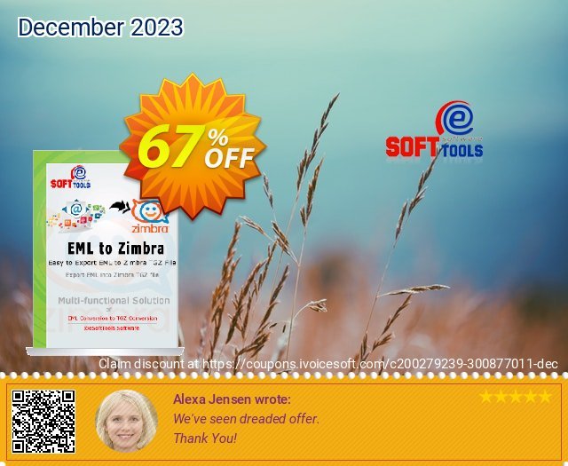 eSoftTools EML to Zimbra Converter discount 67% OFF, 2024 Working Day offering sales. Coupon code eSoftTools EML to Zimbra Converter - Personal License