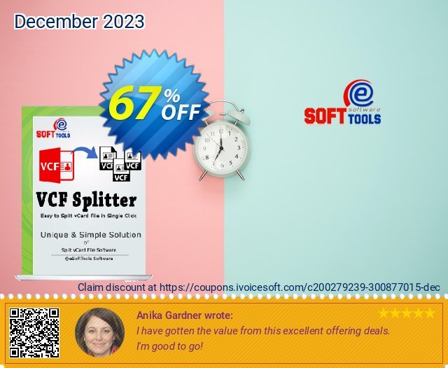 eSoftTools vCard Splitter 气势磅礴的 产品销售 软件截图