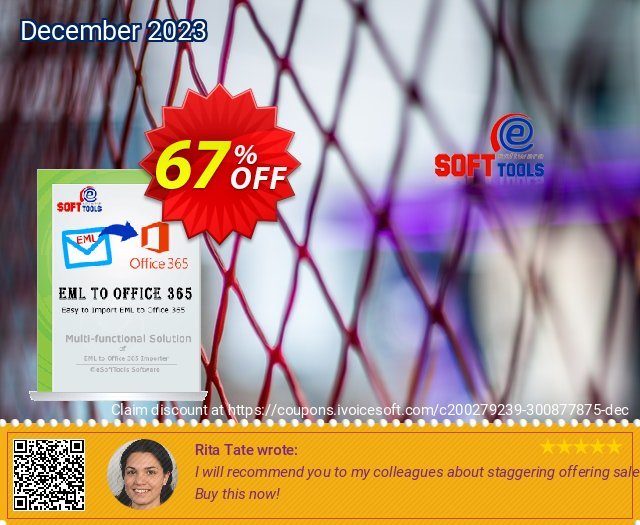eSoftTools EML to Office365 Converter - Corporate License discount 67% OFF, 2024 Labour Day offering discount. Coupon code eSoftTools EML to Office365 Converter - Corporate License