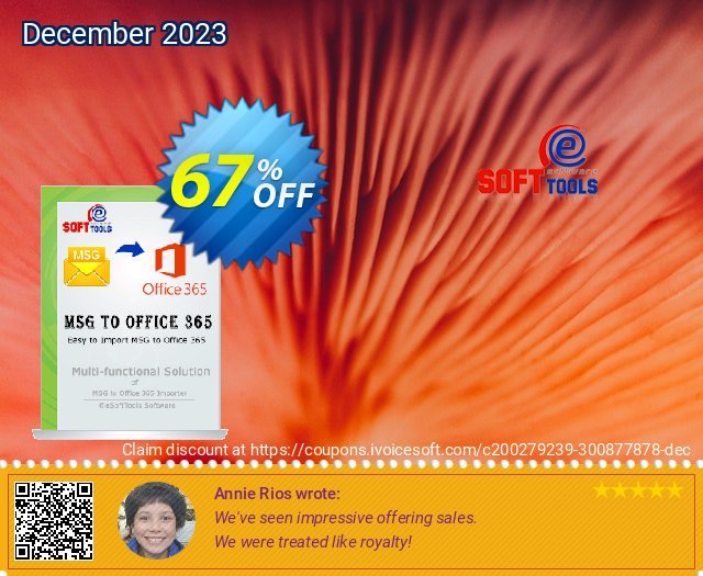 eSoftTools MSG to Office365 Converter - Technician License discount 67% OFF, 2024 World Ovarian Cancer Day promo sales. Coupon code eSoftTools MSG to Office365 Converter - Technician License