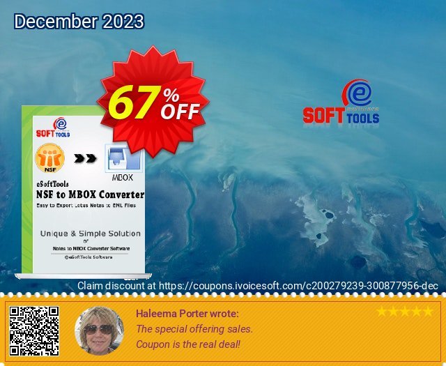 eSoftTools NSF to MBOX Converter - Corporate License discount 67% OFF, 2024 Working Day offering sales. Coupon code eSoftTools NSF to MBOX Converter - Corporate License