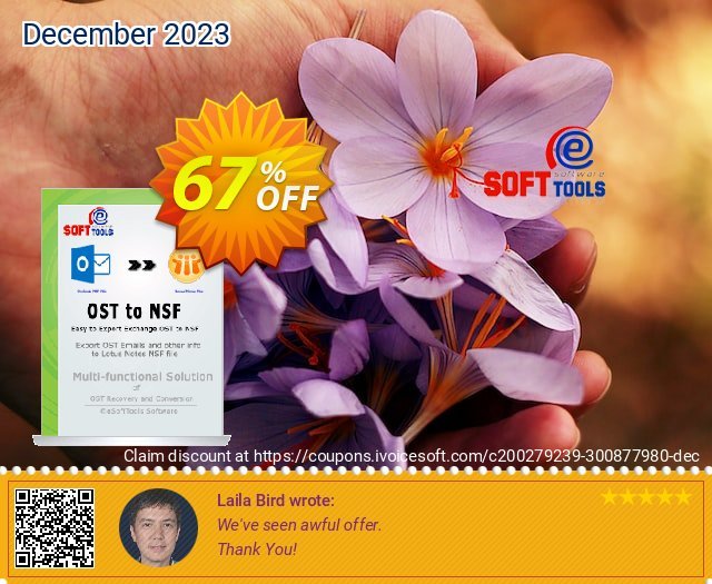 eSoftTools OST to NSF Converter - Corporate License gemilang voucher promo Screenshot