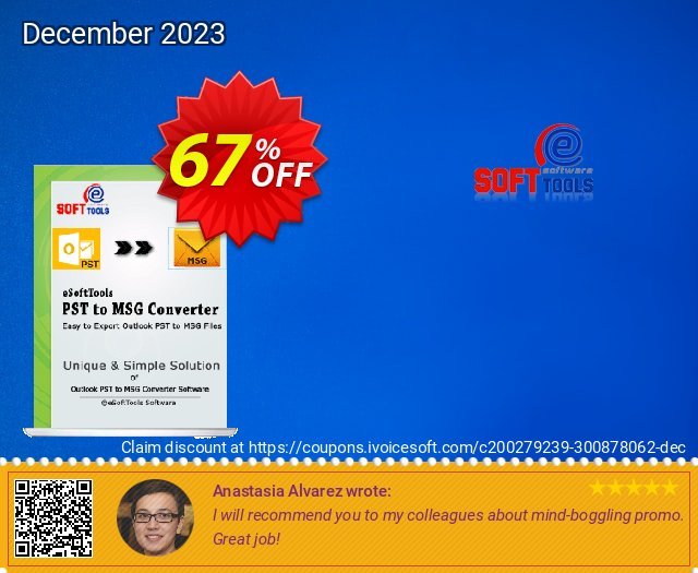 eSoftTools PST to MSG Converter - Corporate License ausschließlich Preisreduzierung Bildschirmfoto