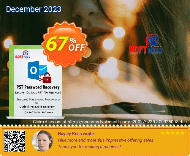 eSoftTools PST Password Recovery verblüffend Promotionsangebot Bildschirmfoto