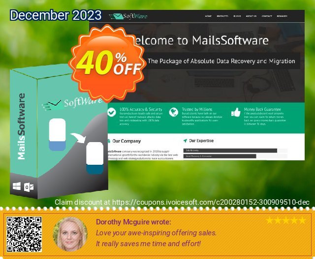 QuickMigrations for Windows Live Mail to Outlook - Corporate License aufregenden Verkaufsförderung Bildschirmfoto