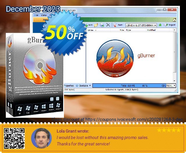 gBurner Lifetime license terbaru promo Screenshot