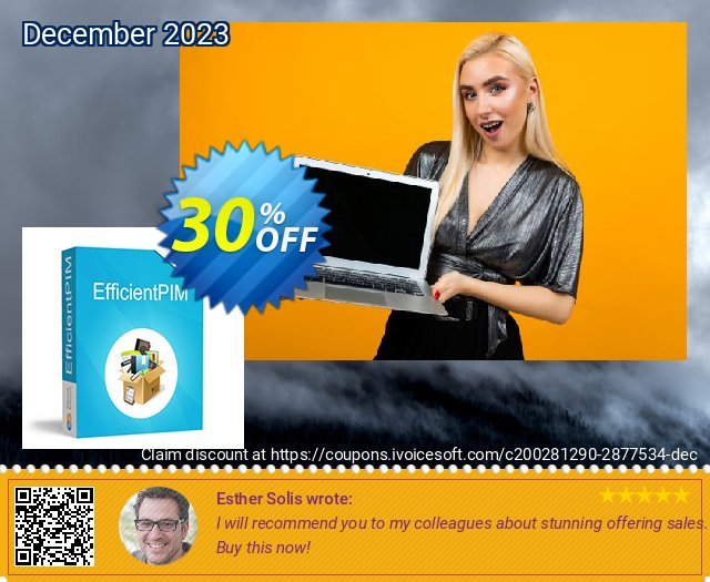 EfficientPIM discount 30% OFF, 2024 World Backup Day offer. EfficientPIM Dreaded promotions code 2024