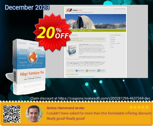 Adept Translator Pro discount 20% OFF, 2024 Spring offering sales. Adept Translator Pro Special promo code 2024