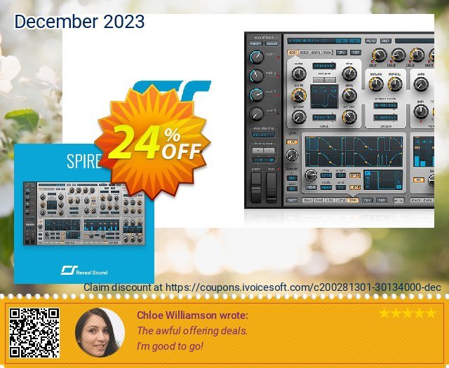 Spire Synthesizer + Sound Bundle beeindruckend Verkaufsförderung Bildschirmfoto