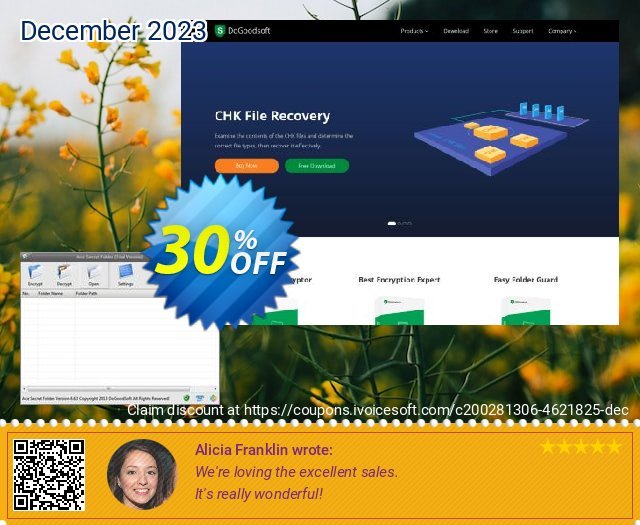 DoGoodsoft Ace Secret Folder discount 30% OFF, 2022 New Year promo. Ace Secret Folder Amazing sales code 2022