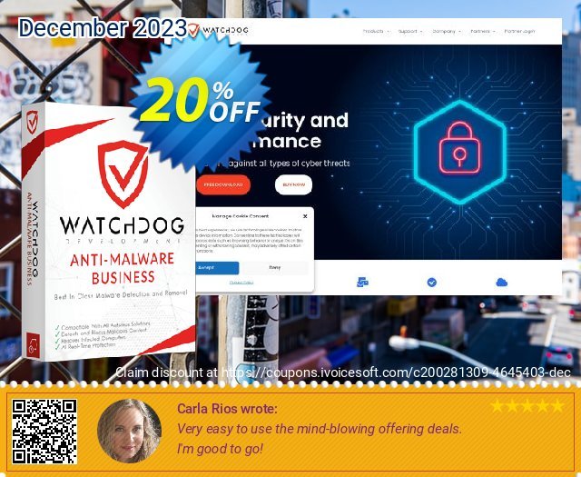 Watchdog Anti-Malware Business 激动的 促销销售 软件截图