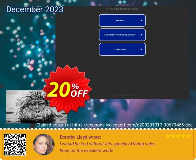 Yeti Forex Robot Single License aufregende Promotionsangebot Bildschirmfoto