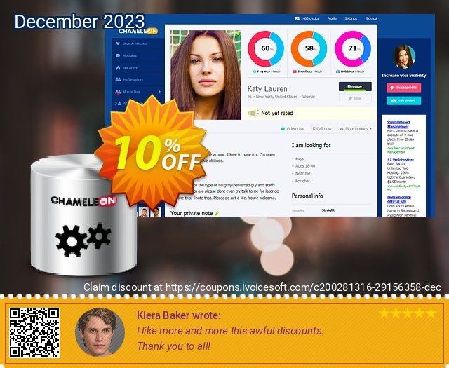 Chameleon Script + Templates + Apps discount 10% OFF, 2022 New Year offering deals. 10% OFF Chameleon Script + Templates + Apps, verified