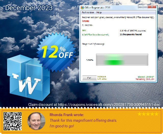 Word Regenerator marvelous penawaran sales Screenshot