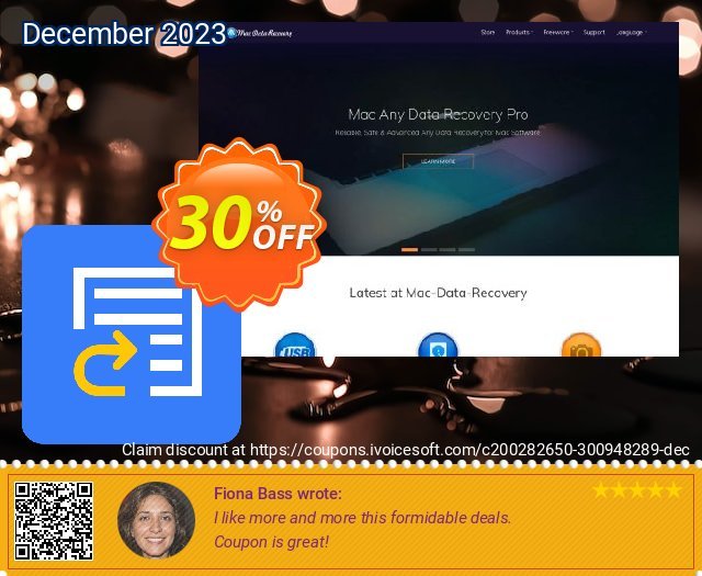 Mac Any Data Recovery Pro Commercial License - Japanese menakuntukan promo Screenshot