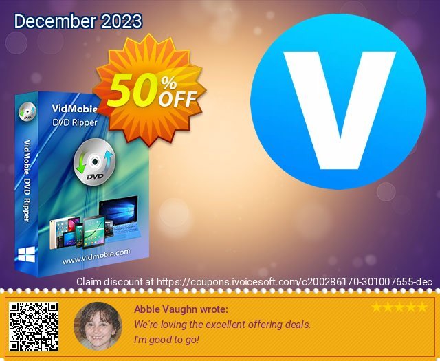 VidMobie DVD Ripper (1 Year Subscription) discount 50% OFF, 2022 World Sexual Health Day discount. Coupon code VidMobie DVD Ripper (1 Year Subscription)