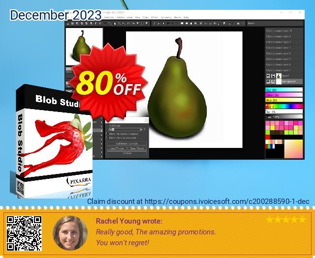 Pixarra Blob studio discount 80% OFF, 2022 New Year's Day promo sales. 80% OFF Pixarra Blob studio, verified