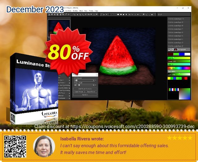 Get 80% OFF Pixarra Luminance Studio offer