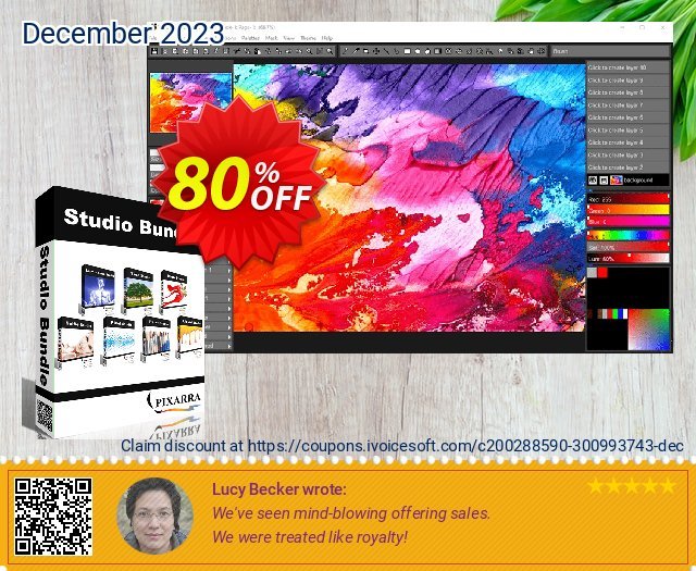 Pixarra Studio bundle discount 80% OFF, 2022 Happy New Year discount. 80% OFF Pixarra Studio bundle, verified
