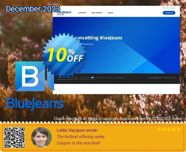 BlueJeans Gateway for Microsoft Teams Exzellent Nachlass Bildschirmfoto