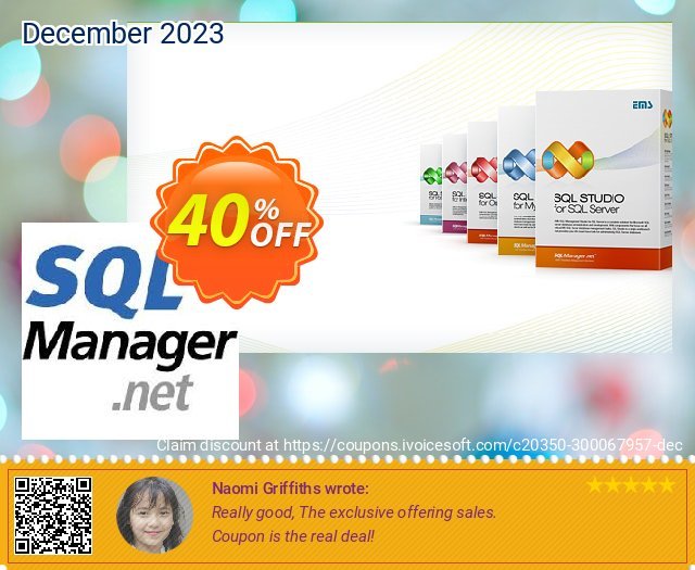 EMS SQL Query for PostgreSQL (Business) + 2 Year Maintenance discount 30% OFF, 2023 Easter Day promo. Coupon code EMS SQL Query for PostgreSQL (Business) + 2 Year Maintenance