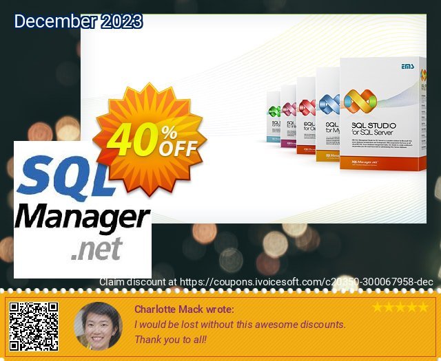 EMS SQL Query for PostgreSQL (Business) + 3 Year Maintenance discount 30% OFF, 2023 April Fools' Day promo. Coupon code EMS SQL Query for PostgreSQL (Business) + 3 Year Maintenance