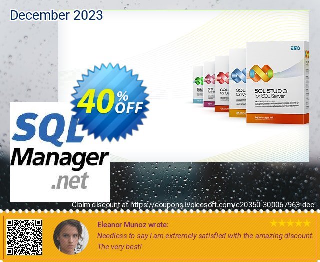 EMS SQL Manager for SQL Server (Business) + 2 Year Maintenance discount 30% OFF, 2023 April Fools' Day offering sales. Coupon code EMS SQL Manager for SQL Server (Business) + 2 Year Maintenance