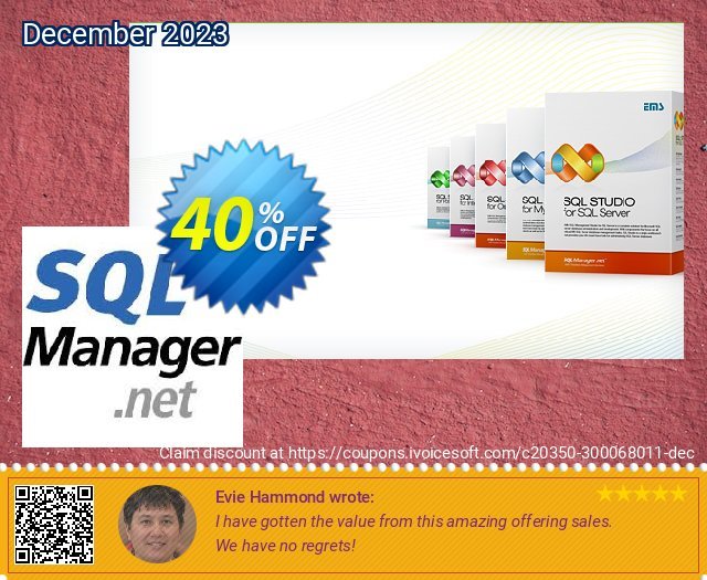 EMS SQL Query for SQL Server (Business) + 2 Year Maintenance discount 30% OFF, 2023 Easter offering discount. Coupon code EMS SQL Query for SQL Server (Business) + 2 Year Maintenance