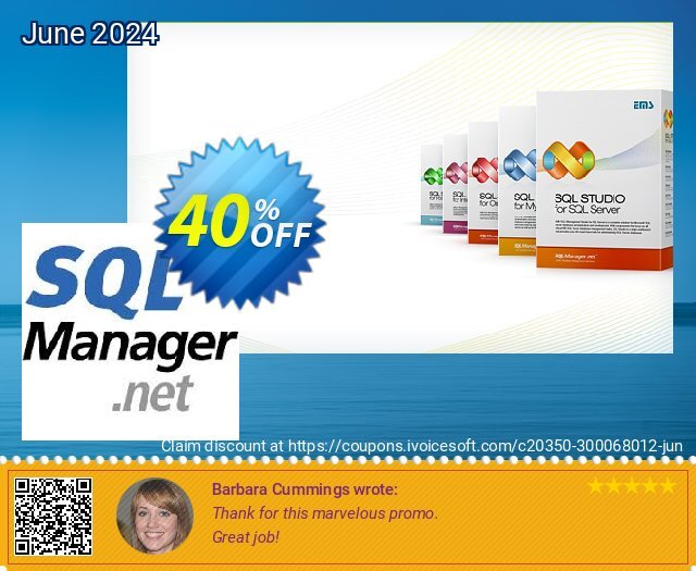 EMS SQL Query for SQL Server (Business) + 3 Year Maintenance discount 40% OFF, 2024 Easter Day offering deals. Coupon code EMS SQL Query for SQL Server (Business) + 3 Year Maintenance