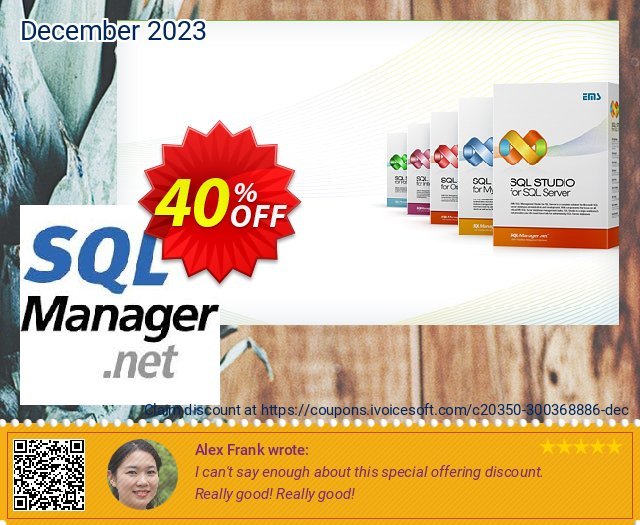 EMS SQL Backup for SQL Server (Business) + 2 Year Maintenance discount 30% OFF, 2023 Easter offering sales. Coupon code EMS SQL Backup for SQL Server (Business) + 2 Year Maintenance