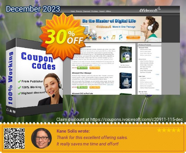 4Videosoft MP4 Video Converter for Mac discount 30% OFF, 2022 New Year promotions. 4Videosoft coupon (20911)
