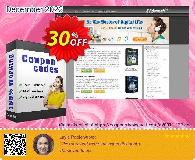 4Videosoft FLV to Audio Converter for Mac discount 30% OFF, 2022 New Year offering deals. 4Videosoft coupon (20911)