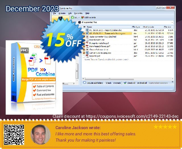 Coolutils PDF Combine Pro beeindruckend Promotionsangebot Bildschirmfoto