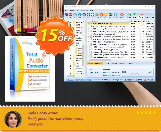 Coolutils Total Audio Converter tidak masuk akal penawaran Screenshot