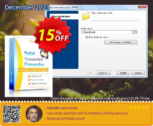 Coolutils Total Thunderbird Converter Pro khusus voucher promo Screenshot