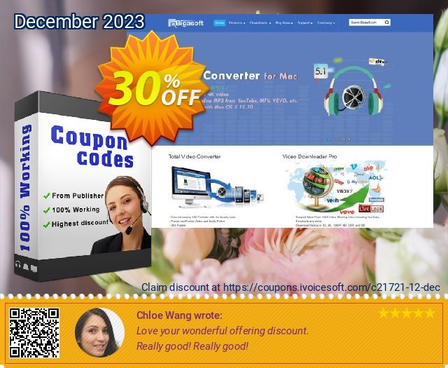 Bigasoft MOV Converter discount 30% OFF, 2024 Easter Day offering sales. Bigasoft Coupon code,Discount , Promo code