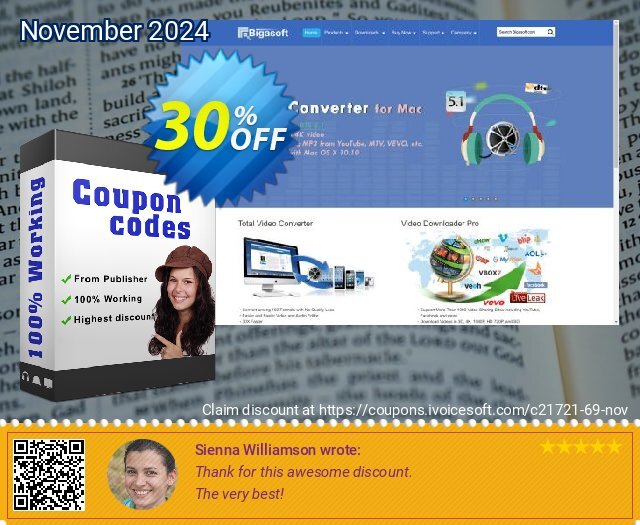 Bigasoft M4A Converter for Mac unik voucher promo Screenshot