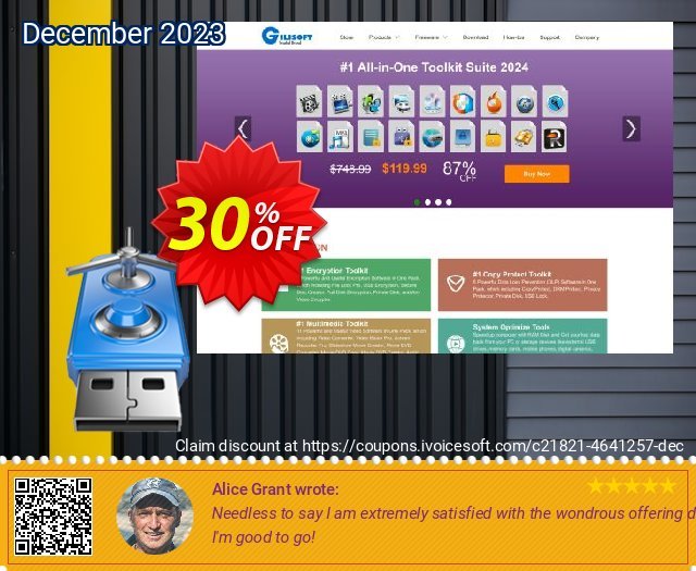 Gilisoft USB Encryption - 3 PC / Lifetime wunderbar Promotionsangebot Bildschirmfoto