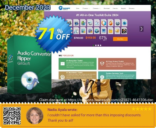 Audio Converter Ripper - Lifetime/3 PC klasse Promotionsangebot Bildschirmfoto