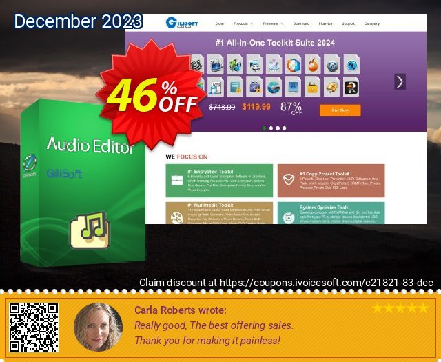 GiliSoft Audio Editor Lifetime khas kupon diskon Screenshot