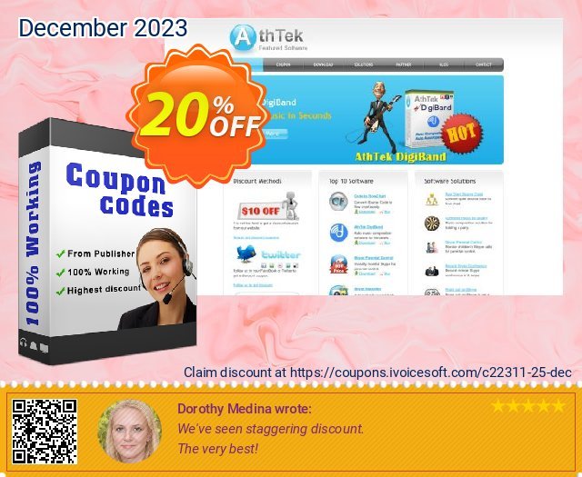 AthTek DigiBand discount 20% OFF, 2022 Year-End discount. CRM Service