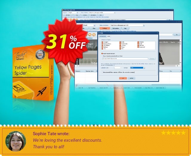 Yellow Pages Spider discount 31% OFF, 2024 World Press Freedom Day discounts. 25% Discount Touche Software (22387)