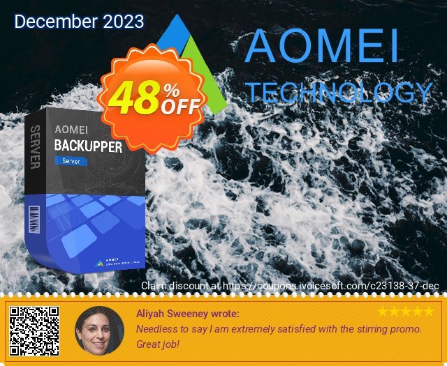 AOMEI Backupper Server + Lifetime Upgrades discount 48% OFF, 2022 IT Professionals Day offering sales. AOMEI Backupper Server + Free Lifetime Upgrade super sales code 2022
