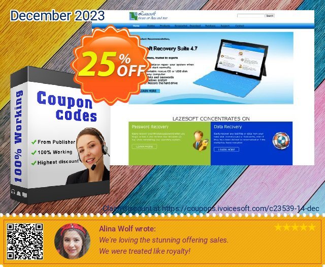 Lazesoft Data Recovery Unlimited Edition discount 25% OFF, 2022 Thanksgiving offering sales. Lazesoft (23539)