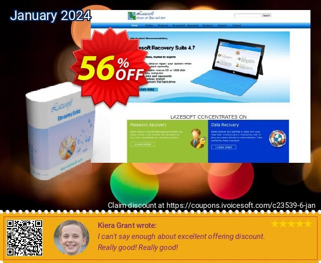 Lazesoft Recovery Suite Professional Edition discount 56% OFF, 2022 New Year's eve offering sales. Lazesoft (23539)